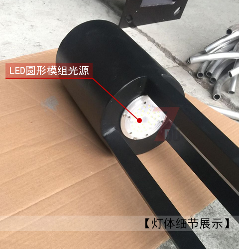 (QDTYD-014)现代简约圆柱形小区LED庭院灯细节展示